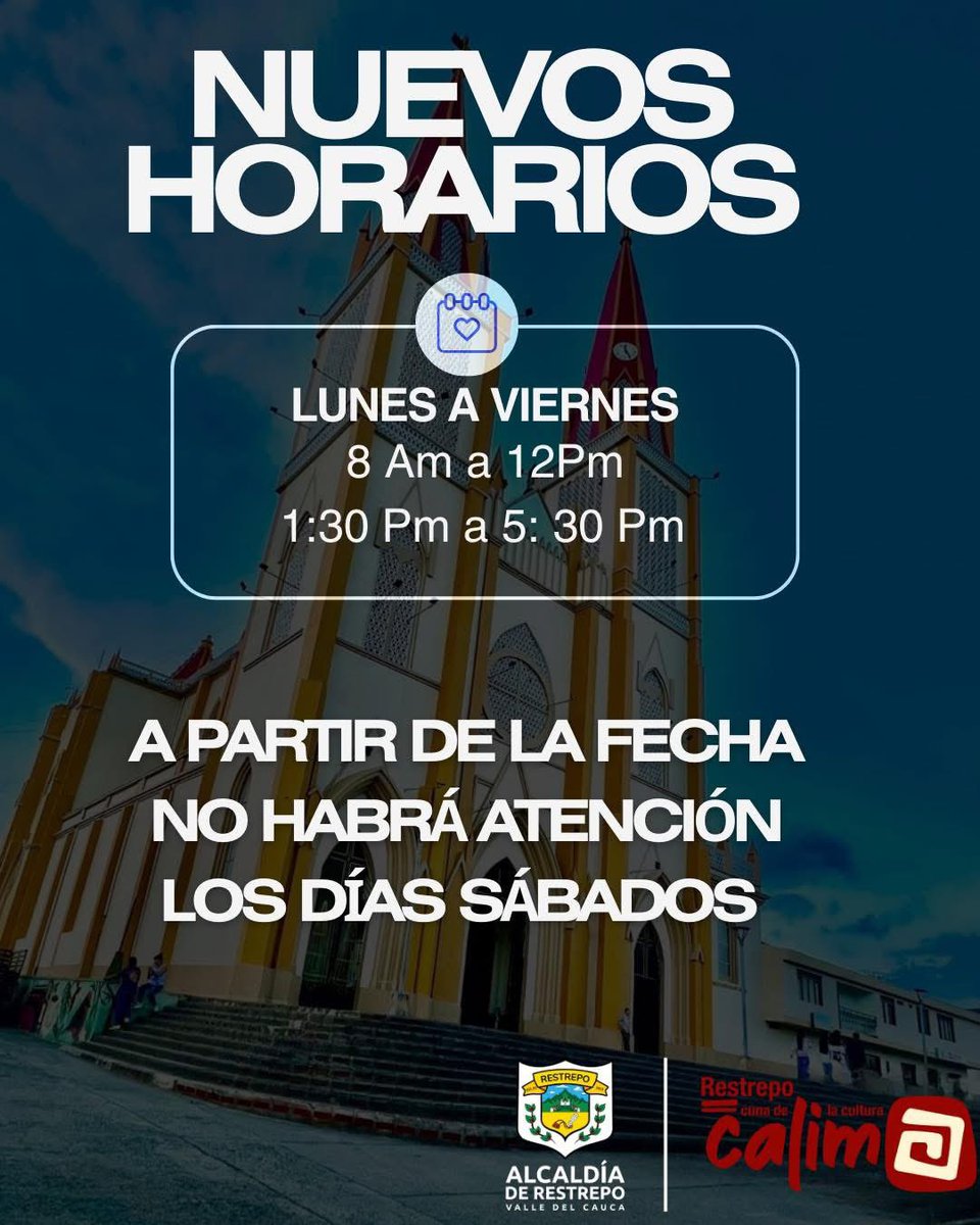 Alcaldiarestrep's tweet photo. Información de interés general https://t.co/FNiLGofyPi