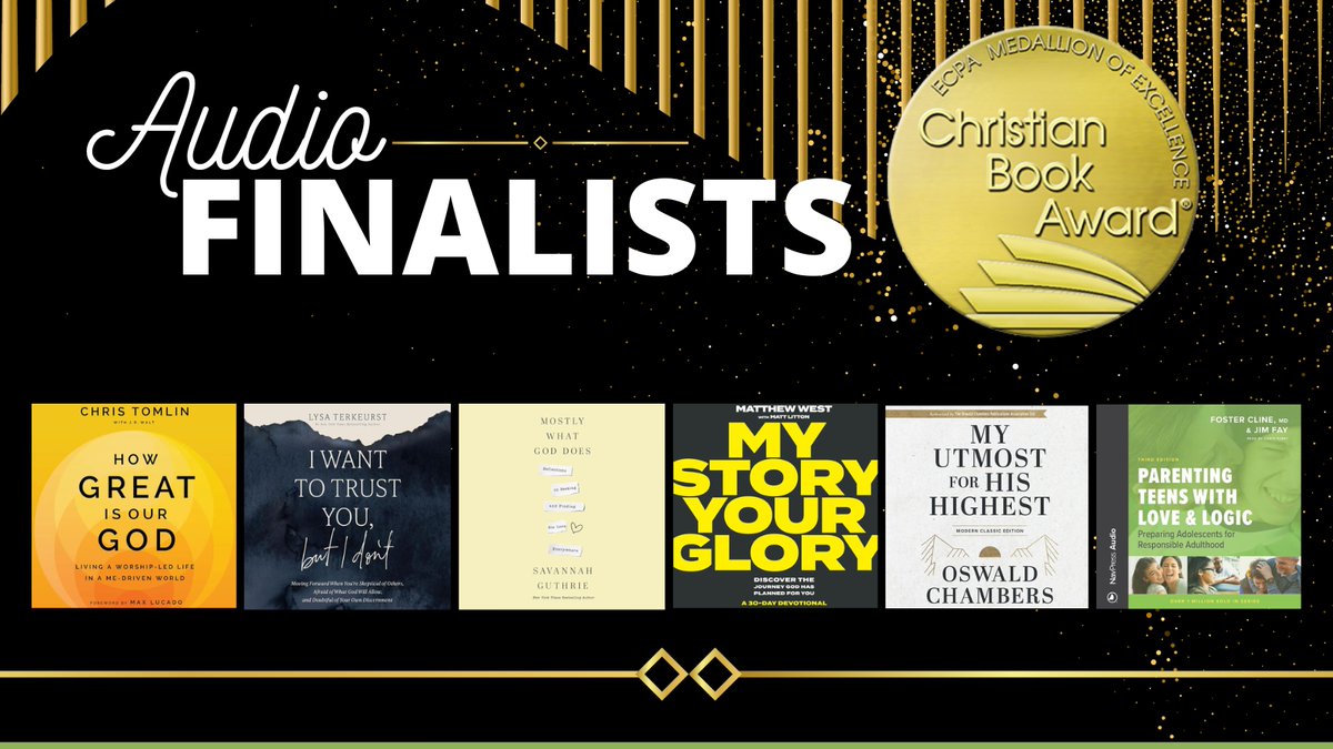 Announcing the 2025 #ChristianBookAward Audio finalists! christianbookawards.com/finalists.html Congratulations to all of our finalists. #ReadGoodBooks #ECPA
