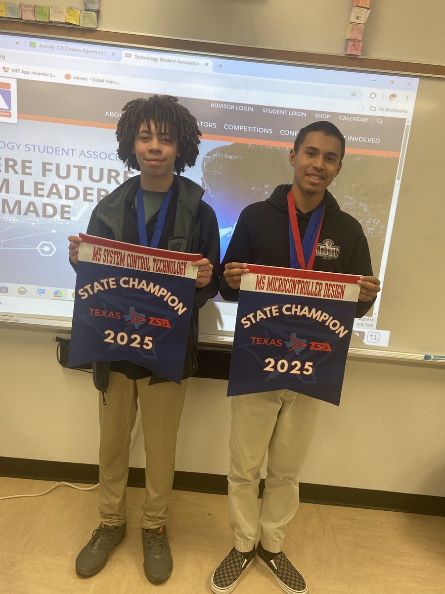 Alfredo Maldonado (@maldo_puentes) on Twitter photo Congratulations to Armando Garcia, Gavin Harris and Braelyn Walker for being State Champions and National qualifiers on System Control. <a href="/PaolaLlamaL/">Paola Llamas @GTT_Puentes</a> Mrs. Llamas and I are extremely proud of you. Congratulations to Armando Garcia, Gavin Harris and Braelyn Walker for being State Champions and National qualifiers on System Control. <a href="/PaolaLlamaL/">Paola Llamas @GTT_Puentes</a> Mrs. Llamas and I are extremely proud of you.