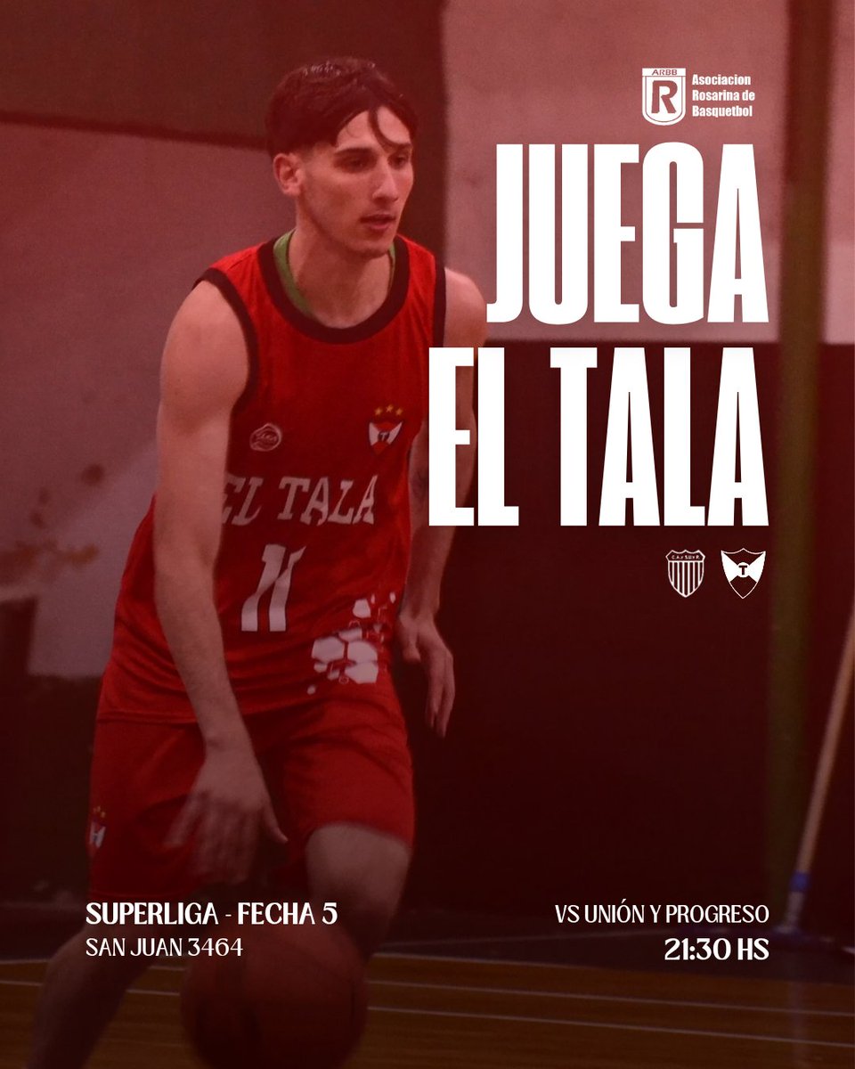 ¡HOY JUEGA EL TALA! 👊🏻

🗣 El elenco de Gustavo Lalima visita a Unión y Progreso por la quinta fecha de la Superliga PreFederal 

#VamosRojo🔴