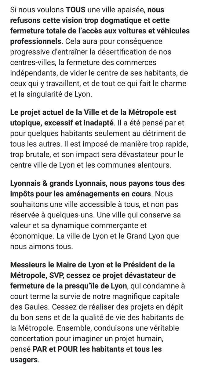 Gouverner une ville, diriger une entreprise, l’alternative est très souvent la même : on crée de la valeur – donc du bien social – ou on la détruit.

À Lyon, depuis 2020, trop de décisions abîment ce lien essentiel entre développement, cohésion et vitalité économique. Le blocage
