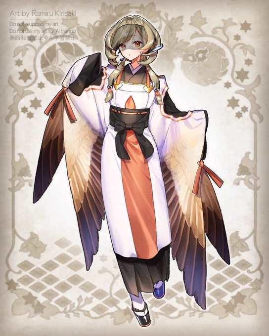 【#七十二候擬人化:鴻雁北】4/9～4/14は二十四節気は清明、次候[こうがんかえる]。「雁首を揃える」という言葉の通り、雁は群れで行動し親子や夫婦の絆を大切にします。中国では遠く海を渡る雁は枝を一本咥えて飛び、留まる場所のない海の水面にその枝を浮かべ羽を休めたという伝説が残されています 