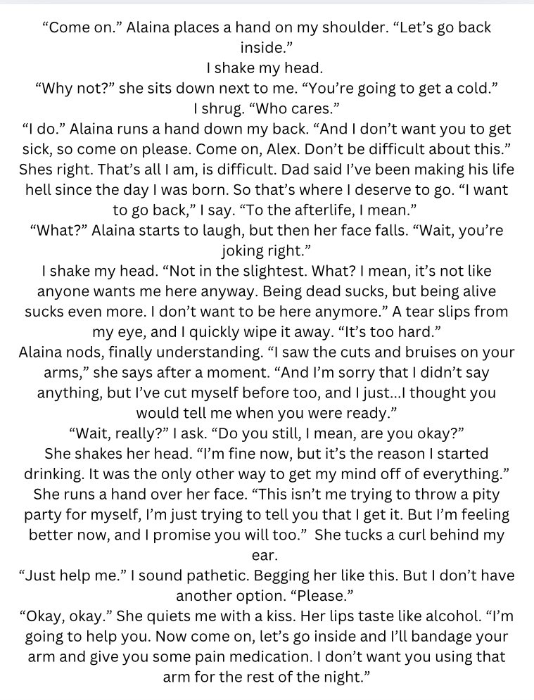 haleypatricia_'s tweet image. #snippetshare Quote or reply with a snippet with the word taste. TW: SH and depression.