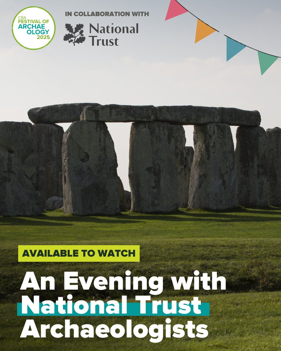ArchaeologyUK (@archaeologyuk) on Twitter photo 🎥 An Evening with National Trust Archaeologists is now on YouTube!
Explore the archaeology of Stonehenge, Saints of the North & Attingham Estate in this fascinating free talk with <a href="/nationaltrust/">National Trust</a> Archaeologists.
📺 Watch now 👉 youtu.be/lIji8vHKVKM 🎥 An Evening with National Trust Archaeologists is now on YouTube!
Explore the archaeology of Stonehenge, Saints of the North & Attingham Estate in this fascinating free talk with <a href="/nationaltrust/">National Trust</a> Archaeologists.
📺 Watch now 👉 youtu.be/lIji8vHKVKM