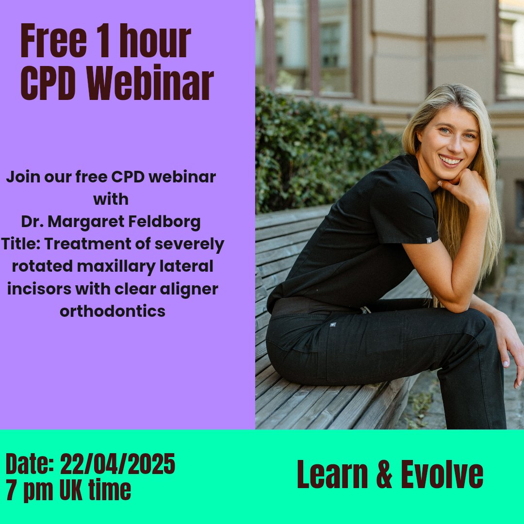 ColdsZoom61448's tweet photo. You are welcome to join our one-hour CPD webinar, designed for dental professionals to expand their knowledge and enhance your expertise with dental expert guidance.
Register Now!!
https://t.co/9MQ5ivNcig https://t.co/US0jo5Rfow