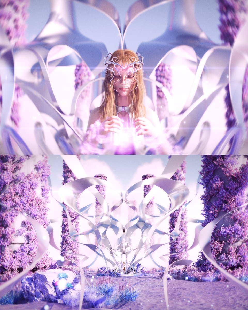 blendeered's tweet photo. stills from my latest visualizer for 'Awake' by  Izyperry 

full visualizer - link in bio

🟢 Made with @nvidiastudio drivers https://t.co/BULQT9eVSj