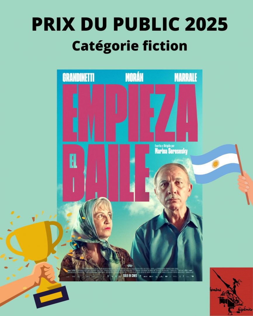 Premio del público para Empieza el baile <a href="/empiezaelbaile/">Empieza el baile</a> <a href="/dagrandinetti/">Darío Grandinetti</a> #MercedesMorán <a href="/Meridionalpro/">Meridional</a> #CineHispanique #Francia