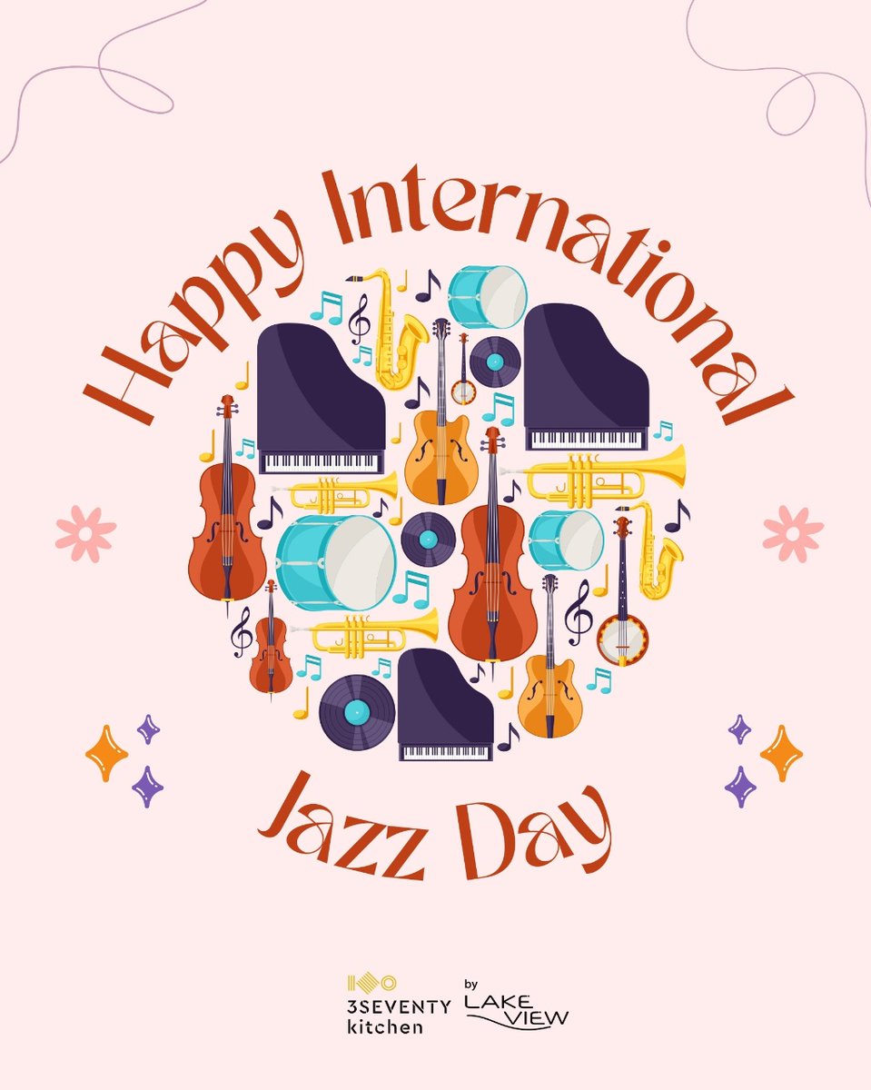 3seventykitchen's tweet photo. "Feel the rhythm, embrace the soul — it’s International Jazz Day! 🎷🎶
Let the music speak where words can’t." https://t.co/JD3BhxD5Rb