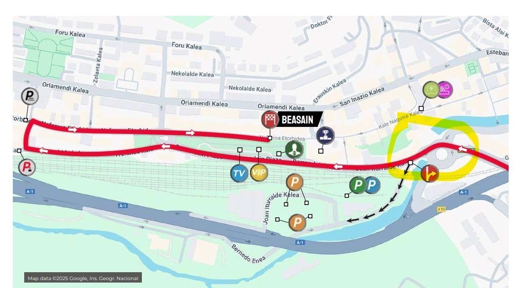BenjiNaesen's tweet photo. The Itzulia Basque Country road book states the riders have to take the roundabout on the right side, like Aranburu did. 🙈 

It's time to #FreeAranburu and DSQ everyone else! 💥

Aranburu wins Itzulia Basque Country! 🤩 https://t.co/Qh7exrc06p