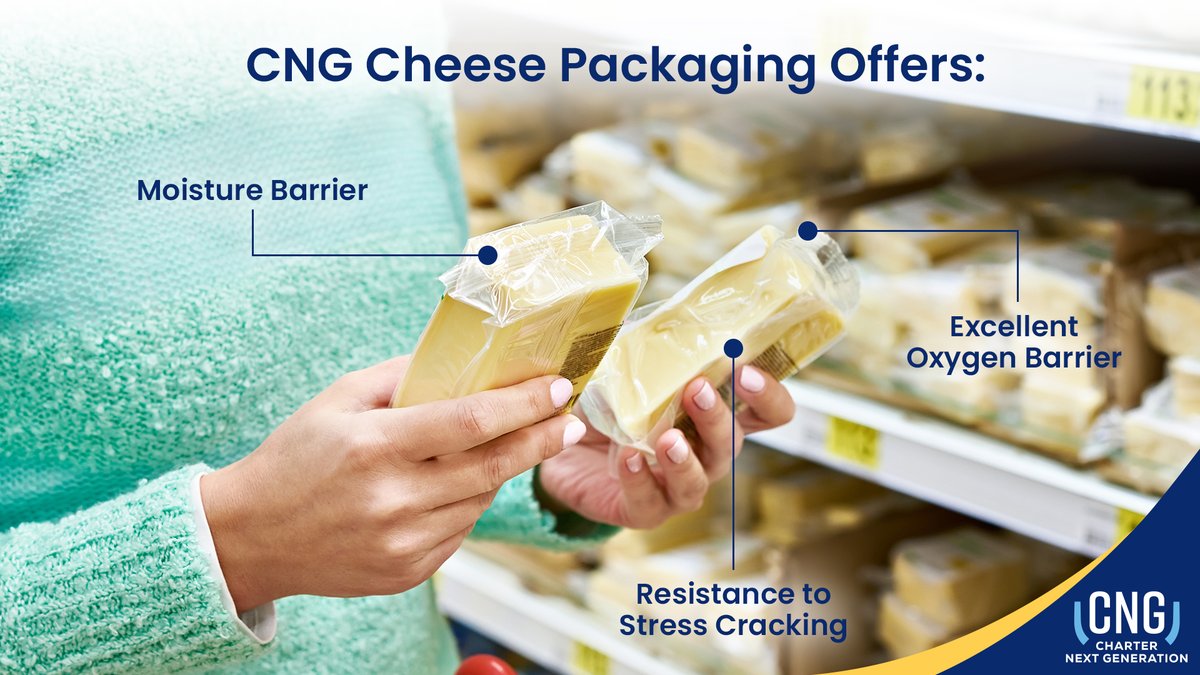 Join the CNG team in Madison, WI from April 15-17 for an in-depth look at the latest innovations in the cheese industry at Wisconsin Cheese Makers Association's CheeseCon.

As a trusted partner in #sustainable cheese packaging, Charter Next Generation proudly provides
