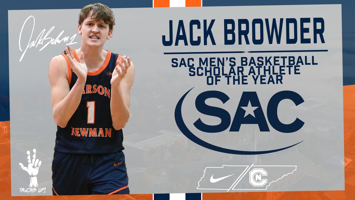 Carson-Newman Athletics (@cn_eagles) on Twitter photo Back-to-back for Junkyard Jack.
For the โ๏ธ straight year, <a href="/JackBrowder3/">Jack Browder</a> is the <a href="/SAC_Athletics/">South Atlantic Conference</a> Men's Basketball Scholar Athlete of the Year
He is the ๐th man to win the award in ๐
ฑ๏ธ2๏ธโฃ๐
ฑ๏ธ years and C-N's league-leading ๐ฑ honoree.
๐cneagles.com/x/lya6l
<a href="/CN_Hoops/">Carson-Newman Menโs Basketball</a> x #TalonsUp Back-to-back for Junkyard Jack.
For the โ๏ธ straight year, <a href="/JackBrowder3/">Jack Browder</a> is the <a href="/SAC_Athletics/">South Atlantic Conference</a> Men's Basketball Scholar Athlete of the Year
He is the ๐th man to win the award in ๐
ฑ๏ธ2๏ธโฃ๐
ฑ๏ธ years and C-N's league-leading ๐ฑ honoree.
๐cneagles.com/x/lya6l
<a href="/CN_Hoops/">Carson-Newman Menโs Basketball</a> x #TalonsUp