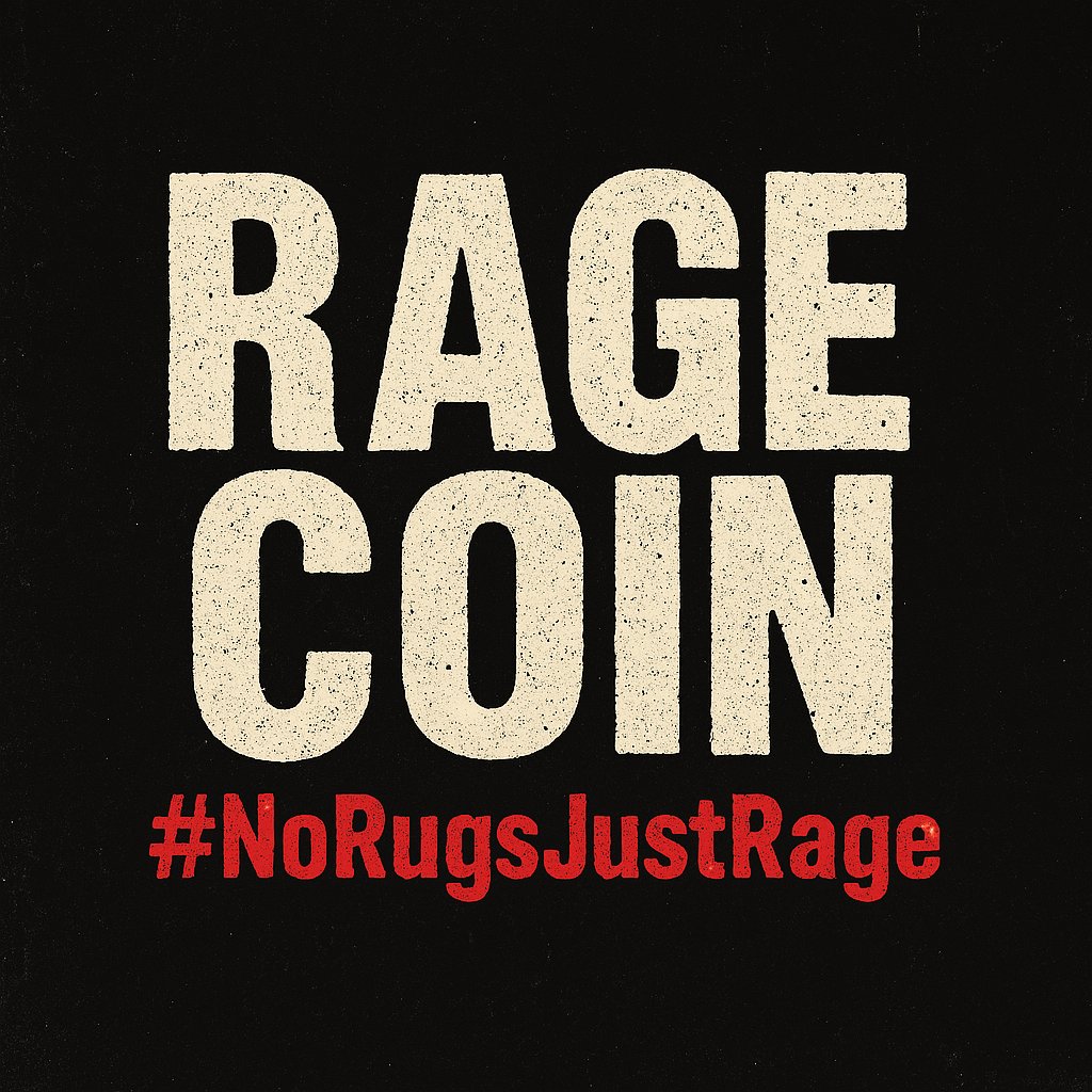 RAGEcoinOffical's tweet photo. RAGECoin ($RAGE) – The Official Token of Global Discontent  

RAGECoin isn’t left. It isn’t right. It’s fed up.

Fair Launch - No presale - No VC - Equal access for all 

RAGECoin - We didn’t raise. We released.
#NoRugsJustRage #RageArmy
#Memecoin #MemeCoinSeason #MemeCoinMadness #DeFiDegens #PumpFun #SolanaMeme #MemeCoinGem #DegenPlay #CryptoMemes