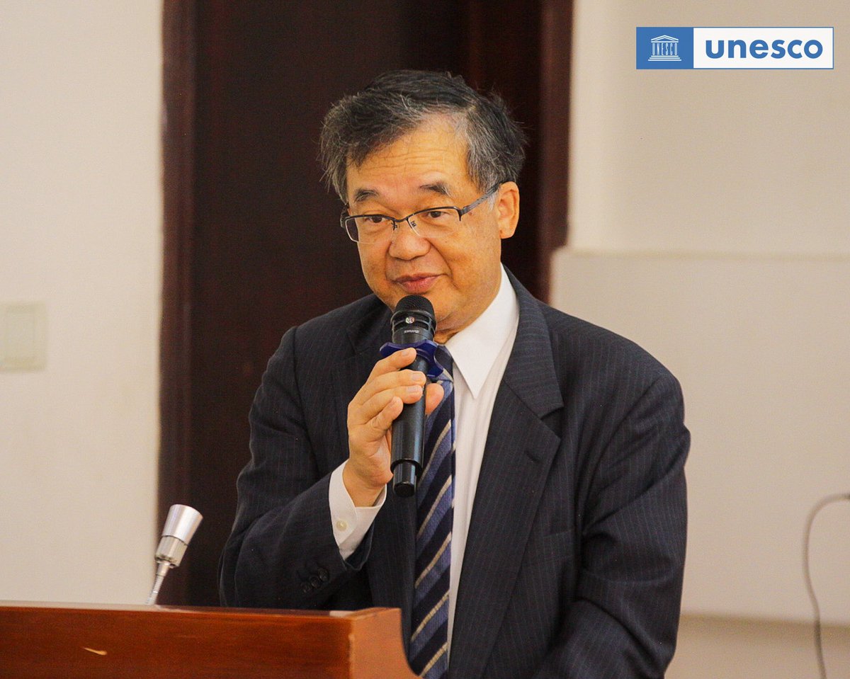 UnescoGhana's tweet photo. Ongoing : Launch of our @unescoWater project in Ghana, graced by the Hon. Minister of Works, Housing &amp; Water Resources, 🇯🇵 Japan’s Ambassador, and reps from @WFP_Ghana &amp; @UNICEFGhana — united for a climate-resilient future. 🌍💧 #WaterResilience #GhanaClimateAction https://t.co/bLkaljdwBq