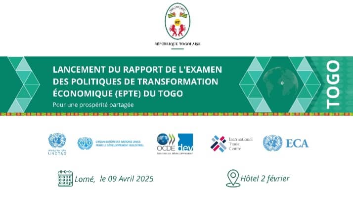 Suivez en direct sur la page Facebook de la Primature, le lancement du rapport de l'Examen des politiques de transformation économique (EPTE) du Togo : pour une prospérité partagée.

facebook.com/share/v/1Ag7Ej…
