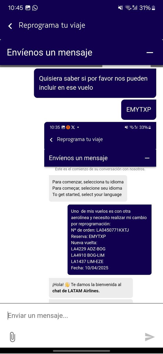 sofhnu's tweet photo. @LATAM_CO Esta es la atención que nos dan. Nos tenemos que quedar dos días más porque ustedes no tienen vuelos? @LATAM_CO @LATAMAirlines https://t.co/JuEMm0R2Dk