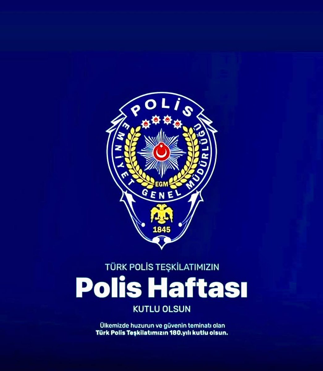 Tüm Emniyet Teşkilatının 10 Nisan Polis Gününü Tebrik ediyor, görevlerini gece gündüz demeden yerine getiren polis teşkilatı mensuplarına aileleriyle birlikte sağlık, başarı ve mutluluklar diliyoruz.