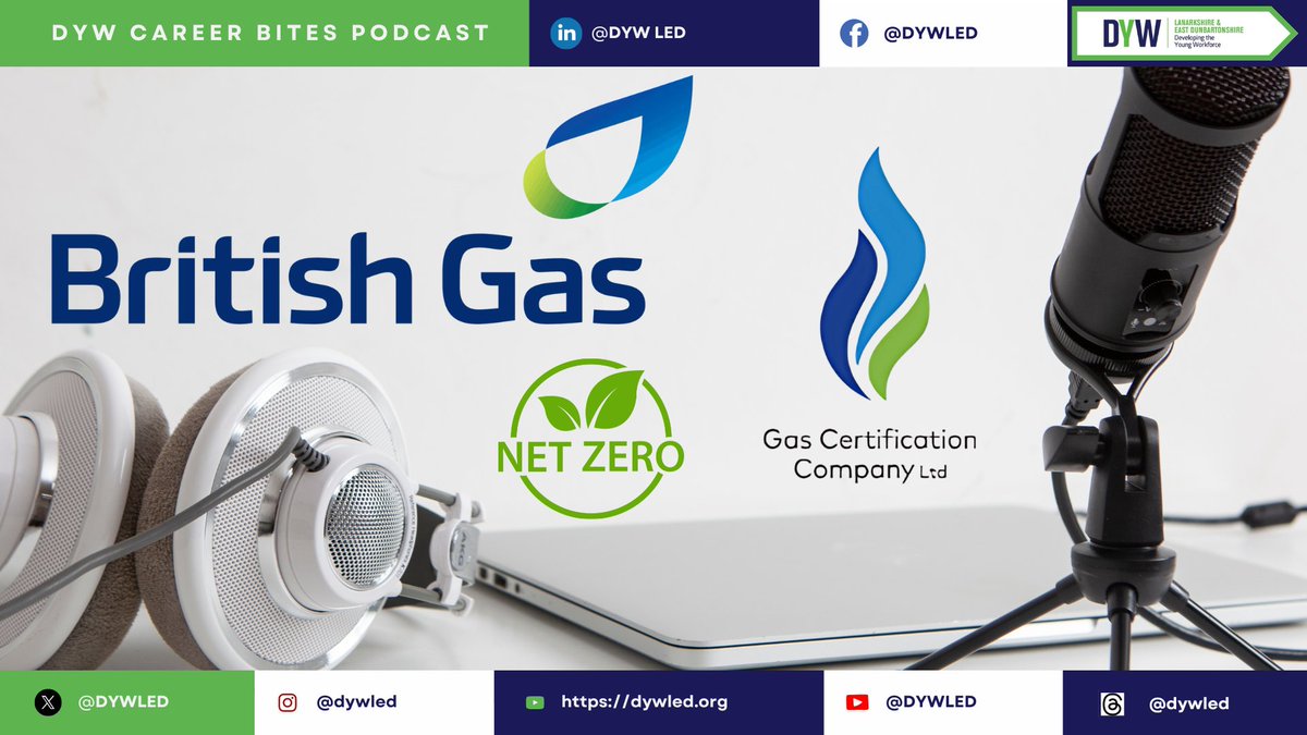 <a href="/DYWLED/">DYW Lanarkshire & East Dunbartonshire</a>  is launching our new Sector based Podcast called "DYW Career Bites" 🎙️
Episode 1 has <a href="/BritishGas/">British Gas</a>  &amp; <a href="/GasCertificati1/">Gas Certification</a> discussing pathways &amp; the future of Gas, Energy &amp; Renewables Sector in "Heating Up Your Future"♻️
🖥️bit.ly/3RGIRM1
or ▶️youtu.be/vSBAzKH_uFU