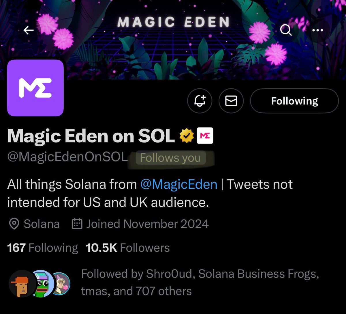 Magic Eden on SOL tweet media