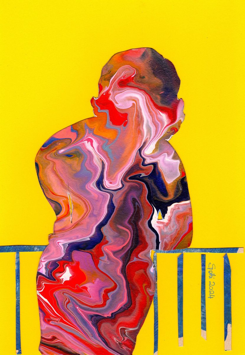 Il pomeriggio del dì di festa - from the Microbiome collection - is now available for your bids 😃
The winner will have the possibility of asking for the physical collage - and get a bookmark too 🤓🎨