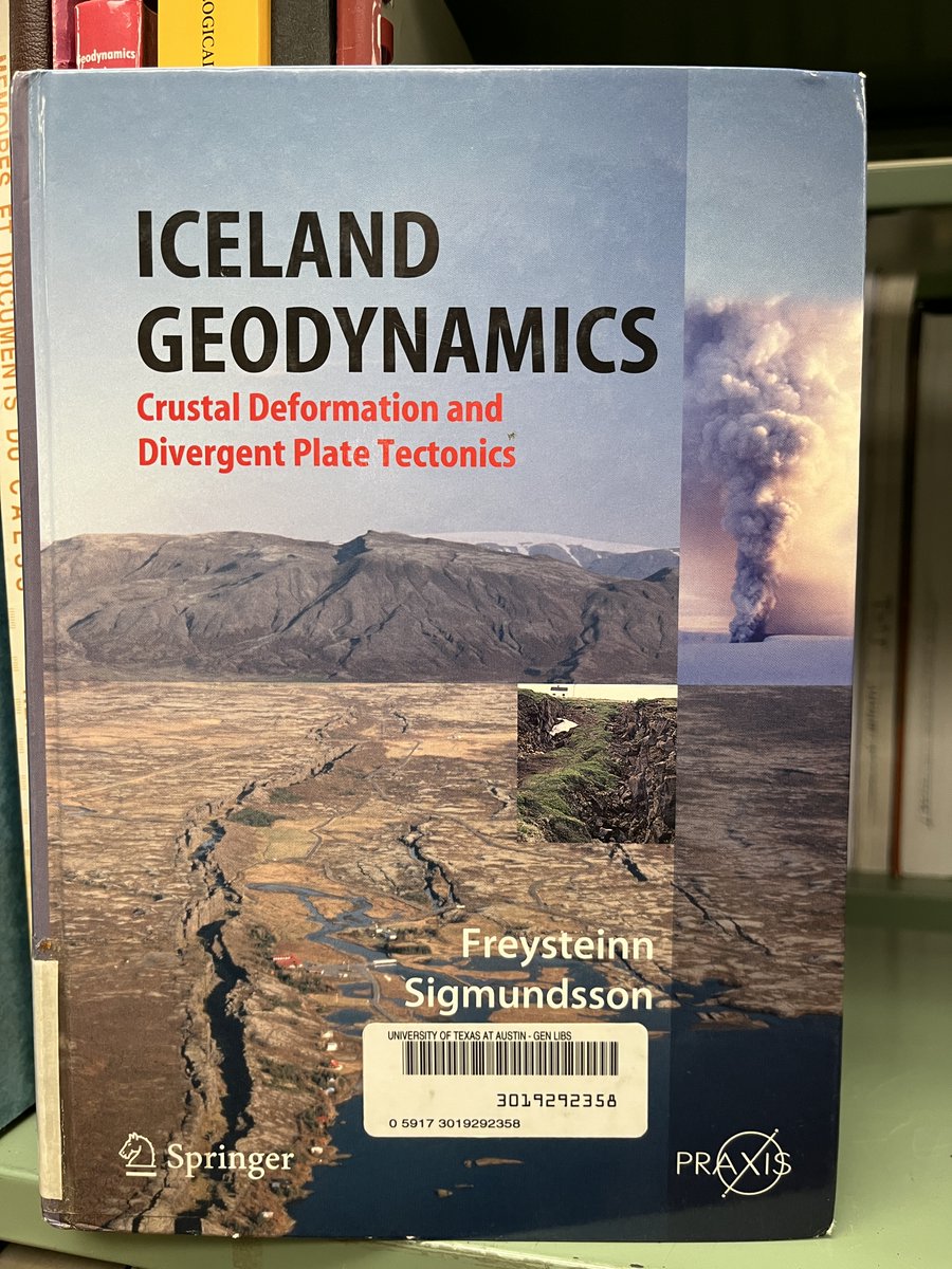 UTGeoLib's tweet photo. Iceland geodynamics : crustal deformation and divergent plate tectonics / Freysteinn Sigmundsson. Springer 2006. #geodynamics #iceland #earthscience #geology https://t.co/sgiSpr4F8d