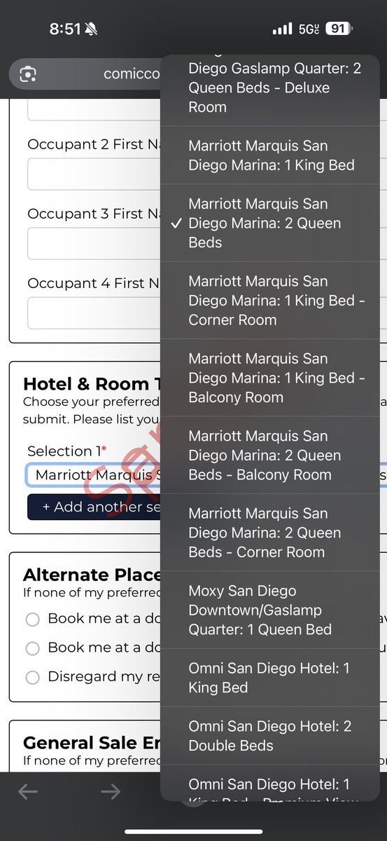 rageinyoface's tweet photo. @SD_Comic_Con Is there a default room option for each hotel I see a bunch of options but I just want a chance at any two bed room in the hotel? https://t.co/NeQm8E7qYA