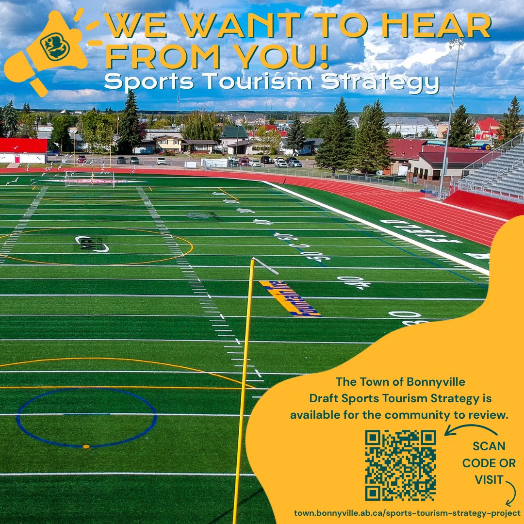 Bonnyville’s got what it takes to become a sports tourism hotspot—and we’re planning for it!
The Draft Sports Tourism Strategy is now open for community review.

Let’s keep the momentum going. Explore the draft documents:
📲 town.bonnyville.ab.ca/sports-tourism…
#northofexpected #bonnyville