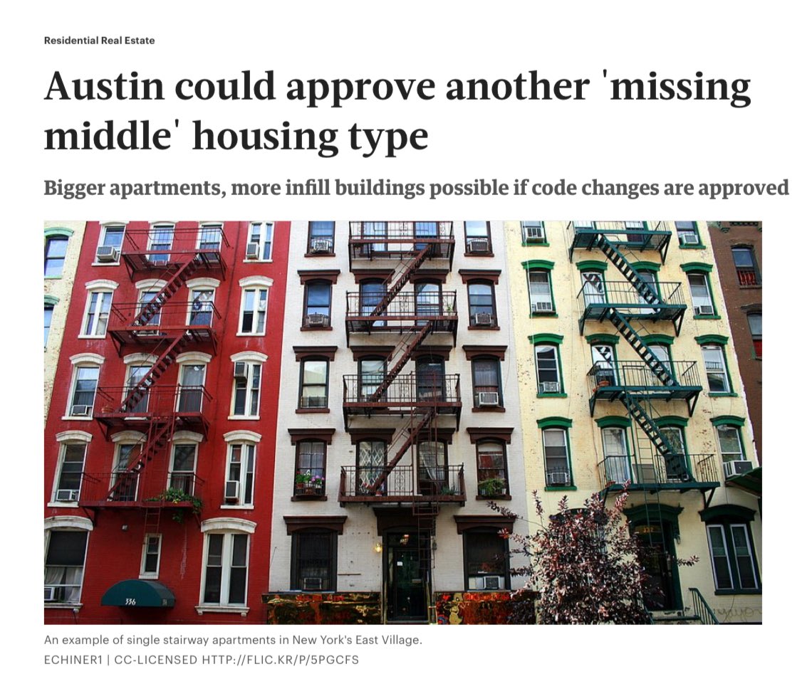 Austin City Council is officially voting on legalizing single-stair apartments tomorrow! Send good vibes!