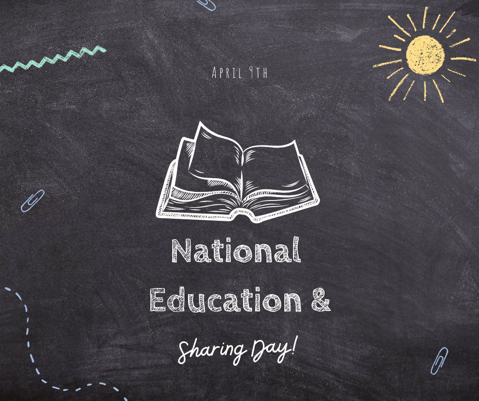 Today is... National Education and Sharing Day!