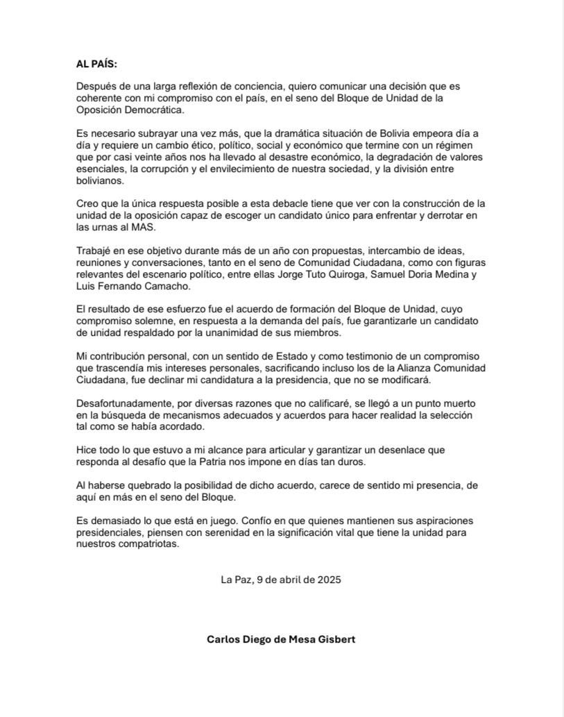 Carlos D. Mesa Gisbert tweet media