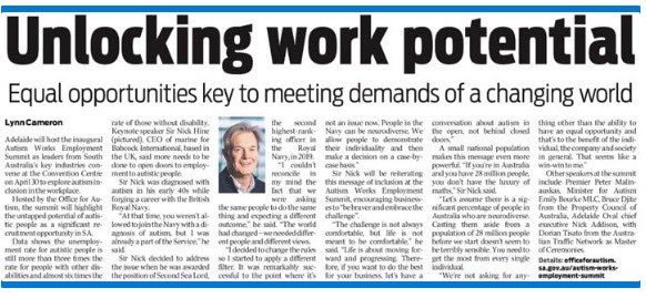 Looking forward to discussing the challenges and opportunities for autistic workforce with <a href="/PMalinauskasMP/">Peter Malinauskas</a> in #Adelaide for the inaugural #AutismWorks Employment Summit. <a href="/ResourcesAutism/">Resources for Autism</a> <a href="/Autism/">National Autistic Society</a> <a href="/AmbitiousAutism/">Ambitious about Autism</a>