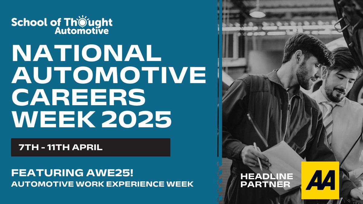 The National Automotive Careers Week launched by @TheSchoolofThought is back for its second year, dedicated to bringing work experience back into focus.

The aim is to get more young people into the industry and make it easier for them to connect with a variety of companies.
