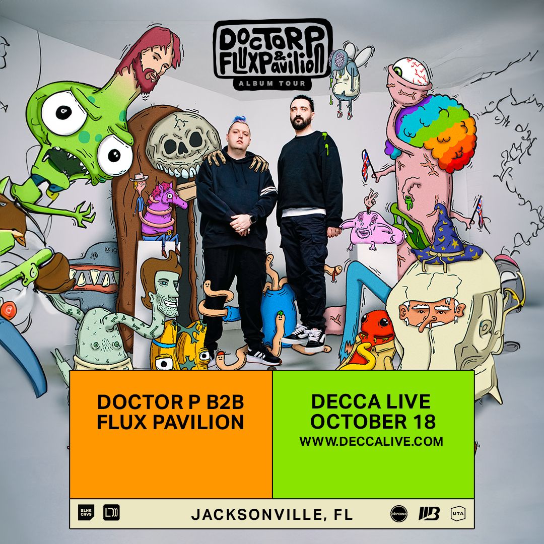We are bringing 2 dubstep legends to Decca Live on Oct 18th!  <a href="/doctorpcircus/">Doctor P</a> &amp; @FluxPavilion will be joining us for their album tour. Tickets on sale this Friday at 10am EST

Enter to win free tickets: laylo.com/deccalive/I5ek…