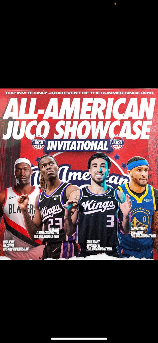 I will be at the All-American Juco Showcase come July 12th-13th. 

Big thanks to <a href="/BradWinton/">Brad Winton</a> &amp; <a href="/JucoRecruiting/">JucoRecruiting.com</a> for the invite, can’t wait to get in action‼️‼️