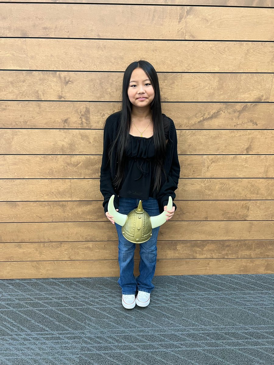 RodebaughTMS's tweet photo. Congratulations to Lily Monger! She is the 7th Grade Vikings Student of the Week! Lily did an amazing job helping to plan the TMS Cultures Festival last week! Along with all of the planning and preparations for the festival, she worked very hard on her classwork too!👏👏 https://t.co/8XSamuGh1a