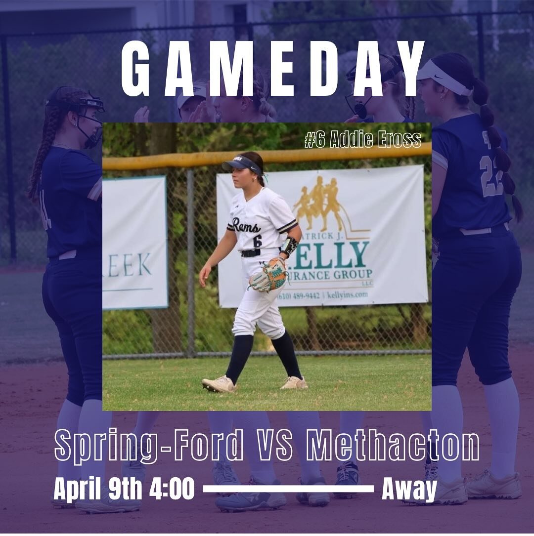 Good luck to Spring-Ford Softball on their away game today vs Methacton. It's just a short drive to go cheer the team on in person!