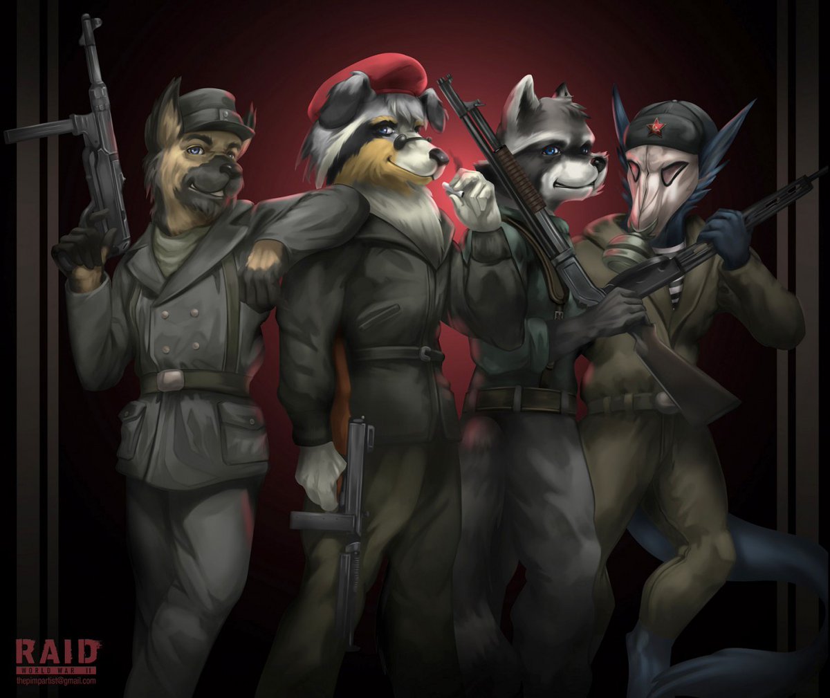 thepimpartist's tweet photo. Hi! I'm thepimpartist, a furry artist since 2017, specializing in military and historical artwork.
Here are some of my favorite pieces, both recent and older.
You can see more of my art at: https://t.co/yrQKxW7kU3

#PortfolioDay #PORTFOLIODAY2025 https://t.co/ApeO38DdwV