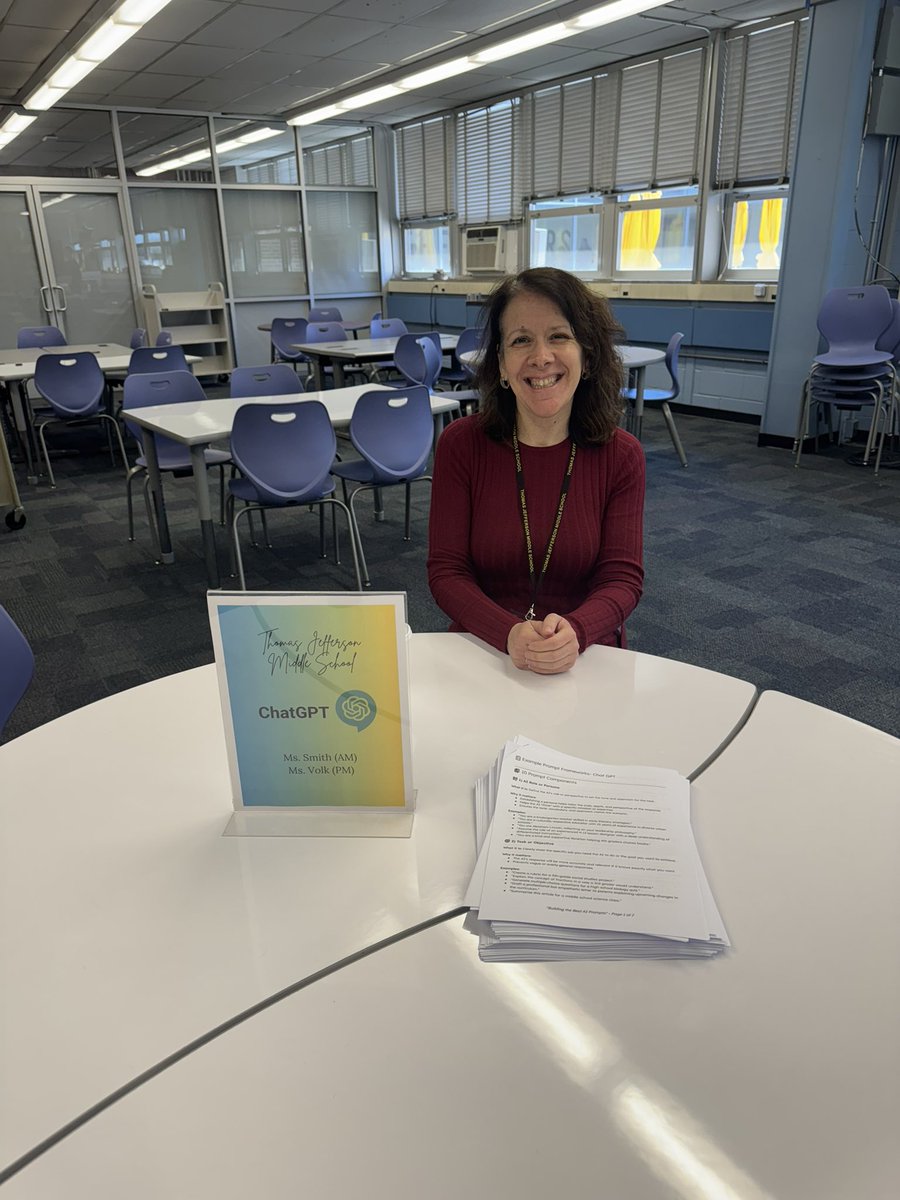 What a PAWesome morning at Day of AI with our <a href="/TJ_pawesome/">Thomas Jefferson MS</a> AI Power Team through <a href="/edisoninnovates/">Edison Innovates</a>! Huge shout out to <a href="/DrFalcoTJMS/">James Falco, Ed.D.</a> for his continued support of these outstanding educators!