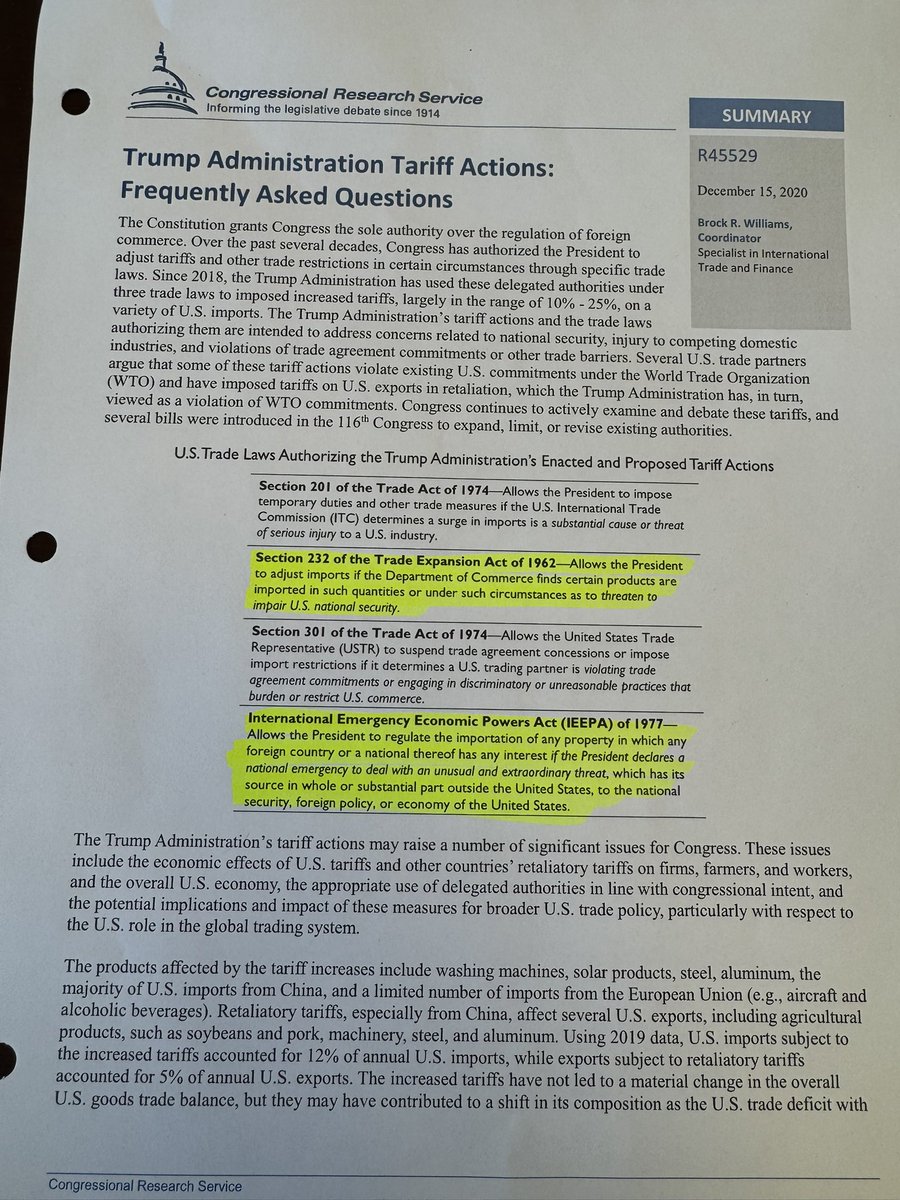 RepThomasMassie's tweet photo. Why haven’t we voted on tariffs in the House of Representatives? 

Because Speaker Johnson is using Rules Committee Resolutions, consummated by majority votes of the whole House, to declare that “a day is not a day” in order to AVOID THE U.S. LAW that requires Congress to vote. https://t.co/qBptj9MATM