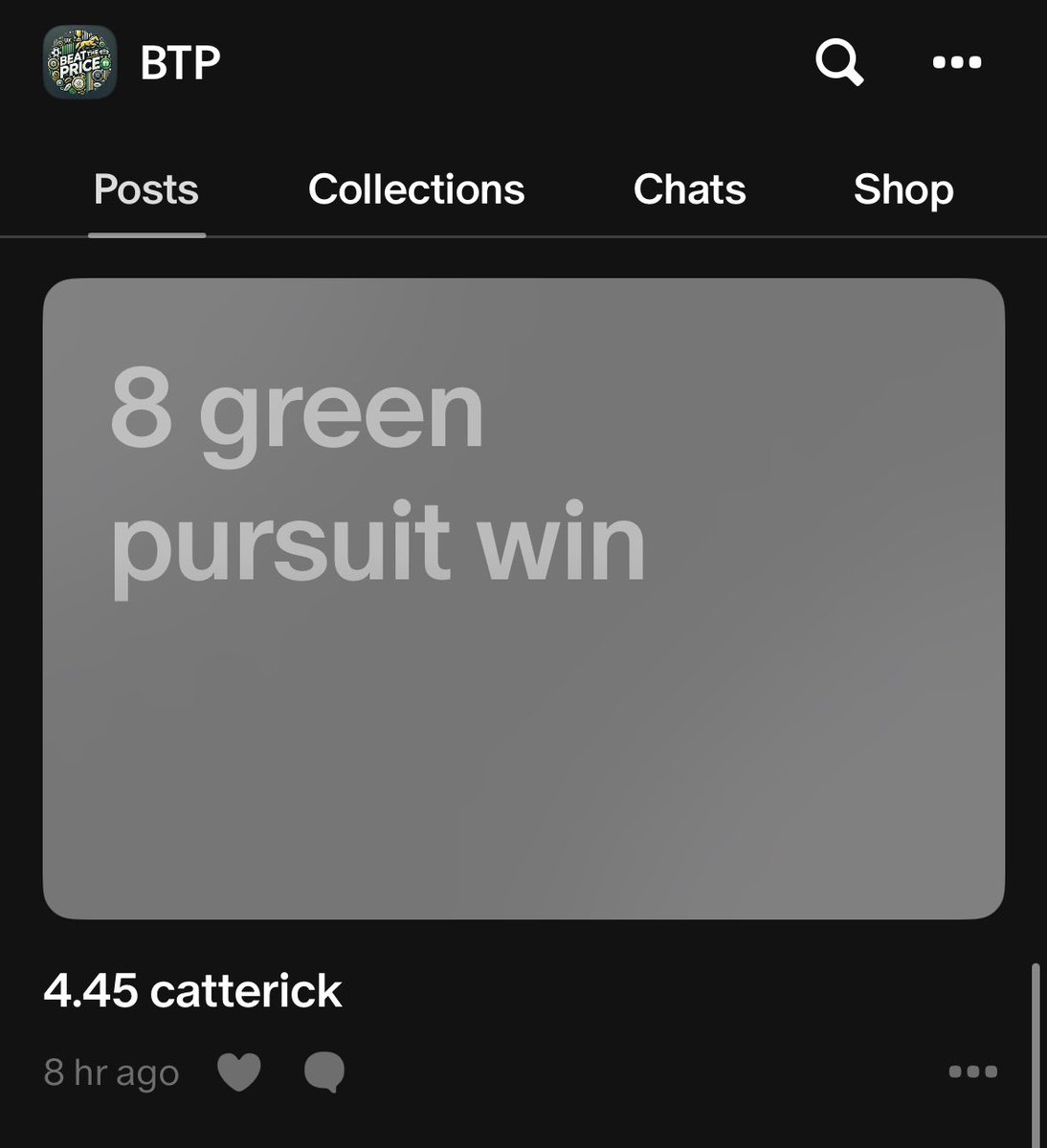 BeatThePrice1's tweet photo. And the fourth.. Green Pursuit advised 8/1 this morning wins ✅💰🤝🥇 https://t.co/baSHbFOvtg
