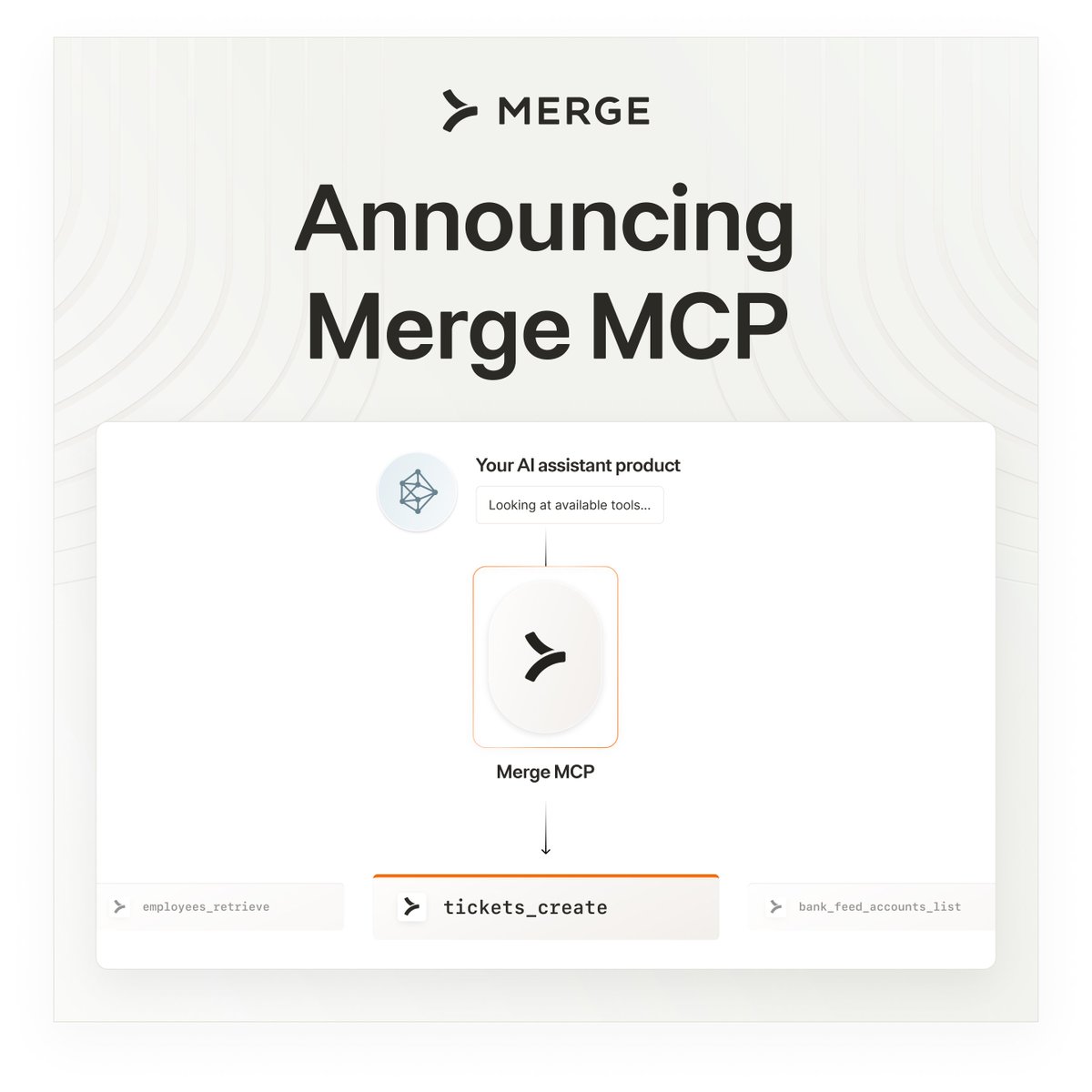 merge_api's tweet image. You asked, and we delivered. Today, we’re announcing Merge MCP!