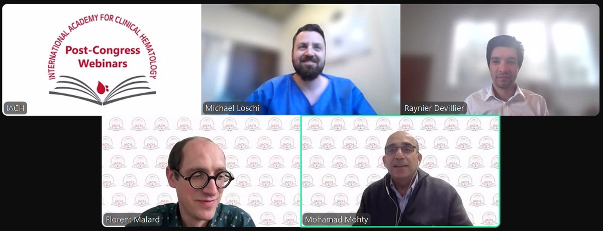 IACH (@theiach) on Twitter photo We are LIVE!
post #EBMT25 webinar in FRENCH:
Une table ronde de l'IACH focalisée sur les avancées en matière de GVHD en post-congres EBMT
FREE REGISTRATION
us06web.zoom.us/webinar/regist…
<a href="/Mohty_EBMT/">Mohamad Mohty</a> <a href="/Florent_Malard/">Florent Malard</a> We are LIVE!
post #EBMT25 webinar in FRENCH:
Une table ronde de l'IACH focalisée sur les avancées en matière de GVHD en post-congres EBMT
FREE REGISTRATION
us06web.zoom.us/webinar/regist…
<a href="/Mohty_EBMT/">Mohamad Mohty</a> <a href="/Florent_Malard/">Florent Malard</a>