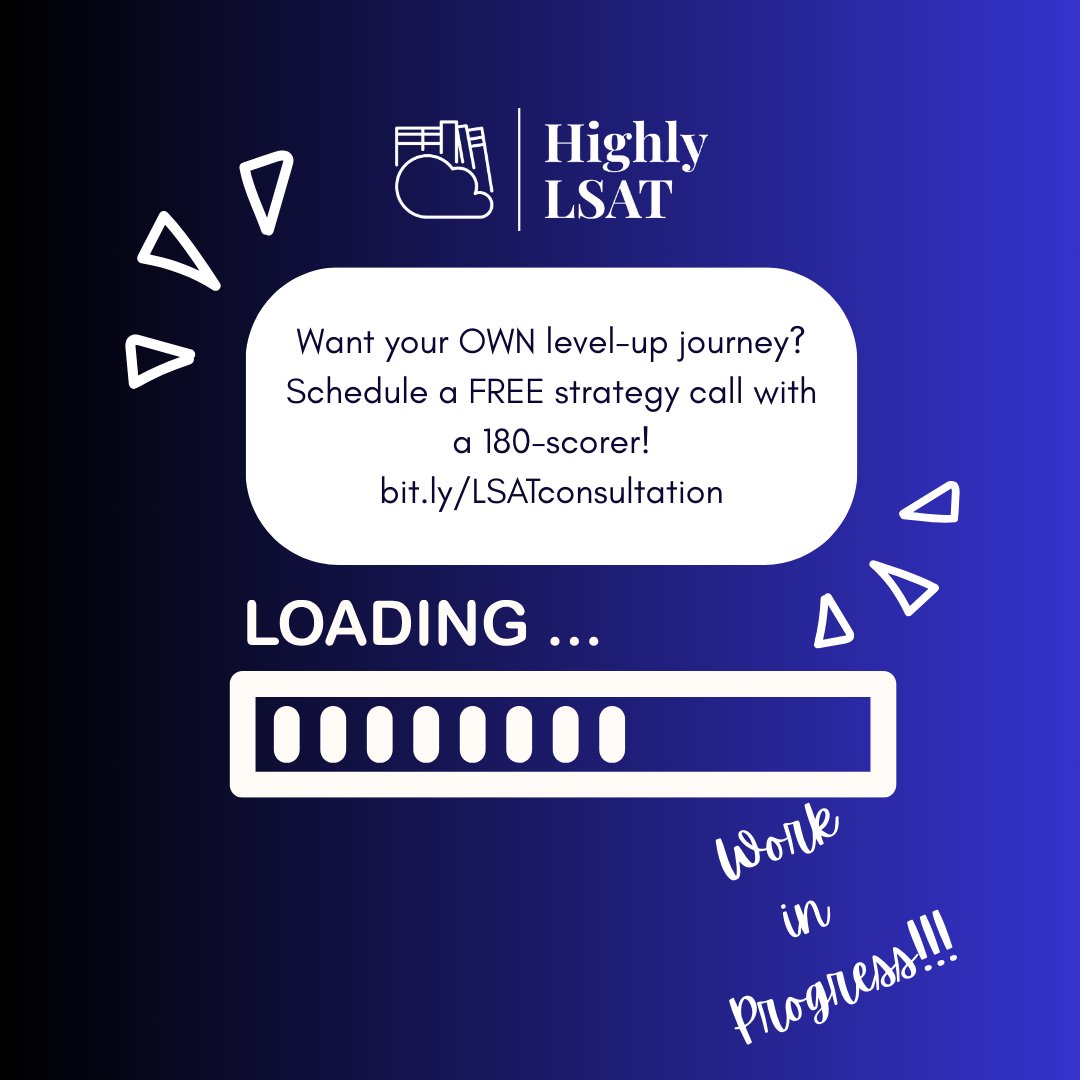 Highly_LSAT's tweet image. Celebrate your progress along the way.
#lsat #lsatsuccess #highlsatscore #lsattestdates⁠ #lsatprep #lsatpreparation #lsatstudying #lsatquestions #prelaw #prelawstudents #lsattutor #lsatinstructor #lsatteacher #freeLSAT #freeLSAThelp #freeLSATclass #freeLSATevent
