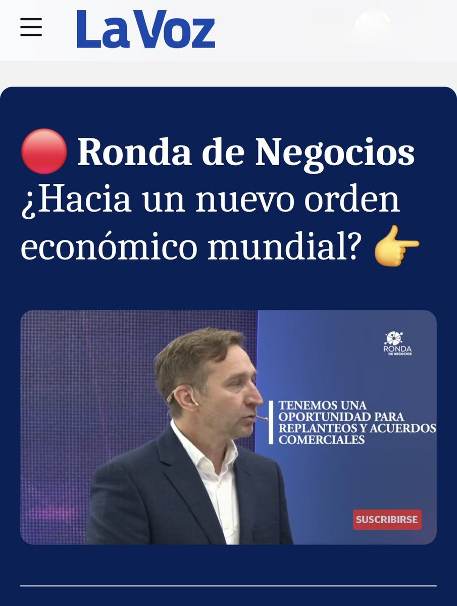 Analizamos con <a href="/elioheinz/">Elio Heinz</a> (Negocios Internacionales en Plásticos #Dise), en un nuevo episodio de "Ronda de Negocios" conducido por <a href="/daealonso/">Daniel Alonso</a>, el impacto de las medidas arancelarias de #EstadosUnidos, la reacción de #China y cómo queda parada la #Argentina. 
<a href="/LAVOZcomar/">LAVOZcomar</a>