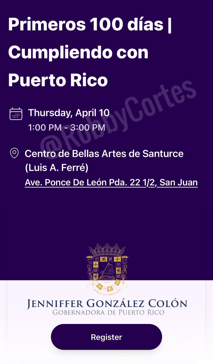 RobbyCortes's tweet photo. Jefes de área de distintas agencias de Gobierno están movilizando a empleados a inscribirse hoy para asistir mañana al Centro de Bellas Artes de Santurce, para un mensaje de la gobernadora @Jenniffer sobre sus primeros 100 días en el poder. La actividad será a la 1pm. #PuertoRico https://t.co/EFCoRizE9V