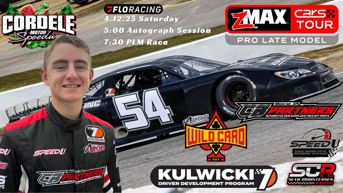 seth_racing's tweet photo. I love a challenge! I am declaring a #KDDP Wild Card race. You need to watch this one, @FloRacing 7:30 ET!
βοΈ @CARSTour
βοΈ 35 PLMs entered
βοΈ @CordeleSpeedway
@KulwickiDDP #CBPartners @theSpeedU #JCMotorsports #AROBperformance #WildCard https://t.co/RKGlbnkmwn
