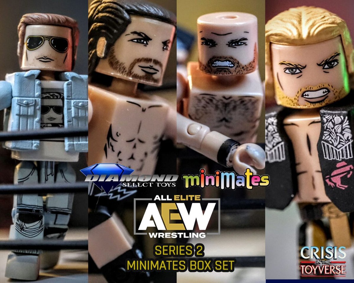 ComicCrusaders's tweet image. #HappyWednesday! @BoboFnMac is back! Check out what he thinks about the #DiamondSelectToys (@CollectDST) @AEW Series Two Minimates Box Set! #collectibles #wrestling #figures #AEW ow.ly/tVSw50Vxc49