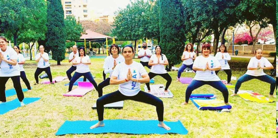 iccr_israel's tweet photo. Yoga for One Earth, One Health!
ICC organized a special Yoga session on 7 April 2025 in Ashdod marking 75 days to the 11th International Day of Yoga!
#IDY2025 #countdowntoidy https://t.co/nN7HOvQQxn