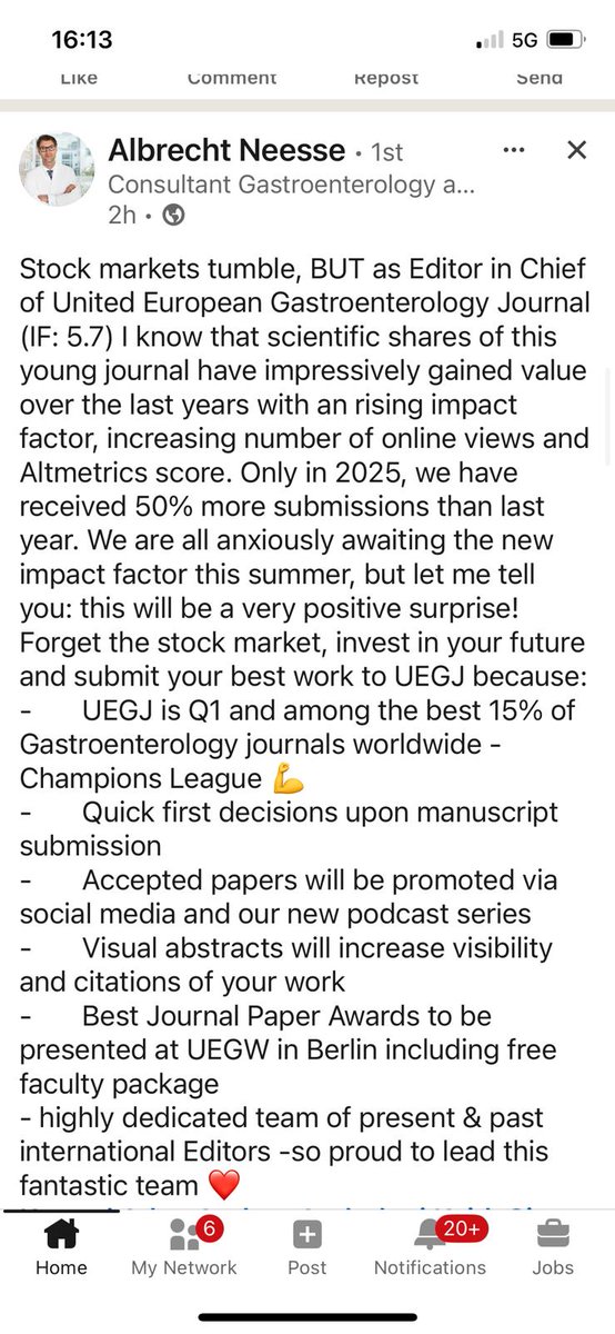 Joost PH Drenth (@joostphdrenth) on Twitter photo <a href="/albrechtneesse/">Albrecht Neesse</a> is completely right
@uegjournal works for you
Every day to make a difference
Bring your science to @uegjournal
You will be rewarded
<a href="/drkeithsiau/">Keith Siau</a> <a href="/albrechtneesse/">Albrecht Neesse</a> is completely right
@uegjournal works for you
Every day to make a difference
Bring your science to @uegjournal
You will be rewarded
<a href="/drkeithsiau/">Keith Siau</a>