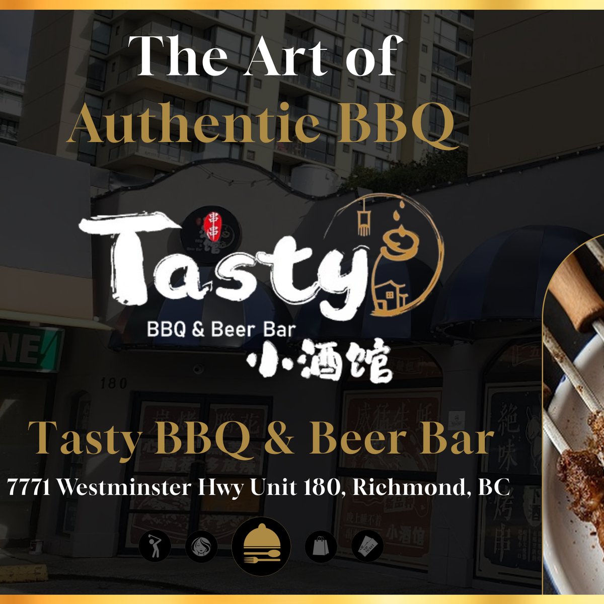 VipKeyClub's tweet image. Tasty BBQ &amp;amp; Beer Bar 🍢🍻
@bbq.tasty

Experience the vibrant flavours of authentic Chinese barbecue at Tasty BBQ &amp;amp; Beer Bar in Richmond! 🤤

For more information:
🌎 tastybbq.ca
📷 @bbq.tasty

Download the VIP Key today! 📲

#ChineseBBQ #BeerBar #FoodieHeaven