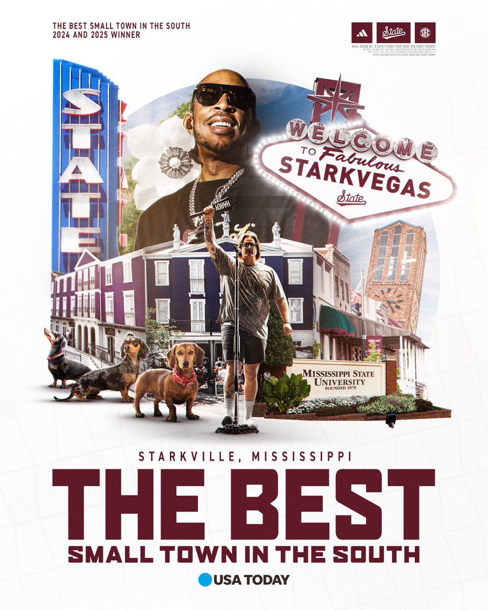 So nice we had to do it 𝐓𝐖𝐈𝐂𝐄! 🏆

#HailState🐶 x <a href="/USATODAY/">USA TODAY</a>